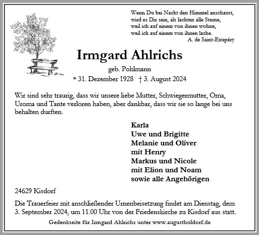 Irmgard Ahlrichs