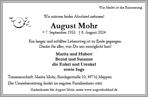 August Mohr