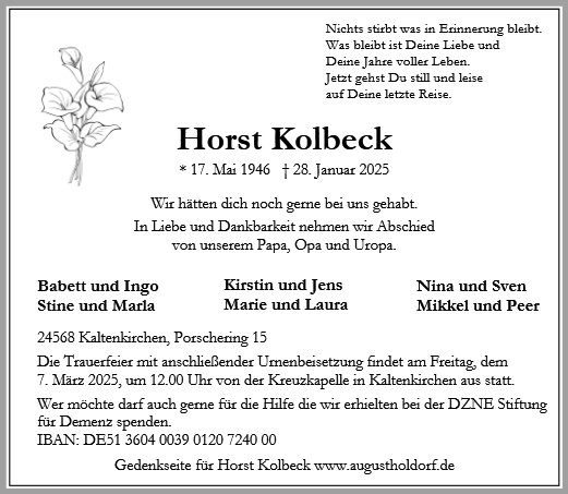 Horst Kolbeck