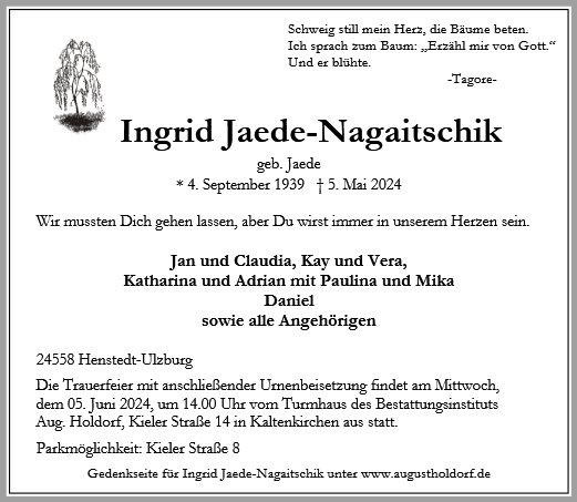 Ingrid Jaede-Nagaitschik