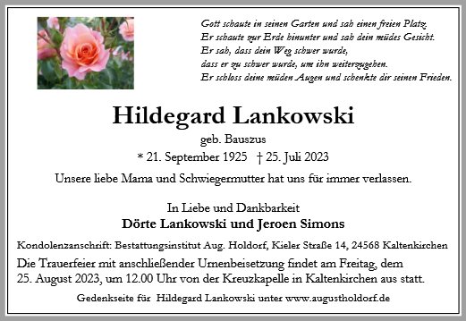 Hildegard Lankowski