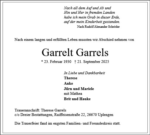 Garrelt Garrels
