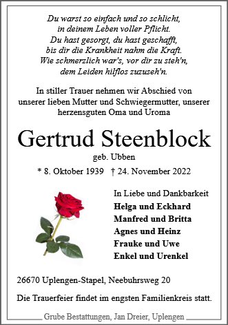 Gertrud Steenblock