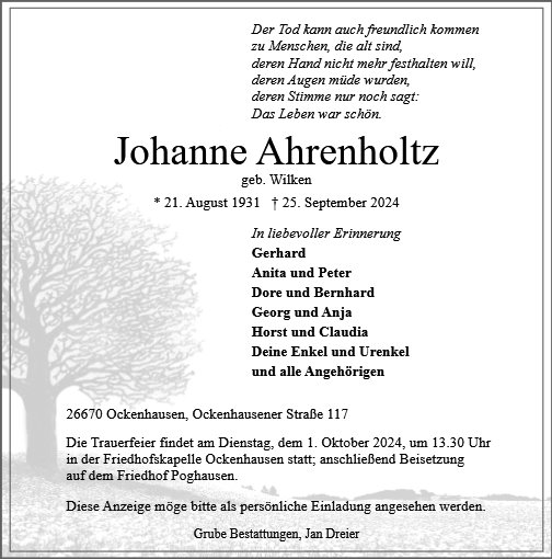 Johanne Ahrenholtz