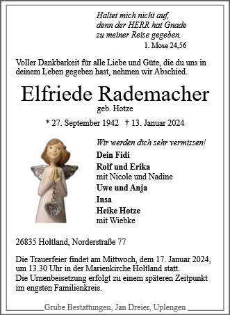 Elfriede Rademacher