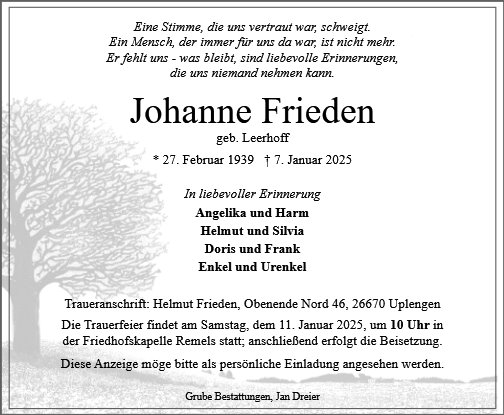 Johanne Frieden