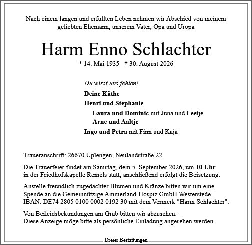 Harm Schlachter