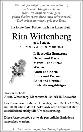 Rita Wittenberg
