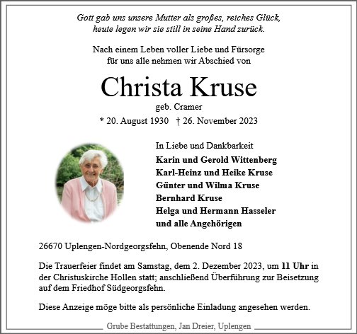 Christa Kruse