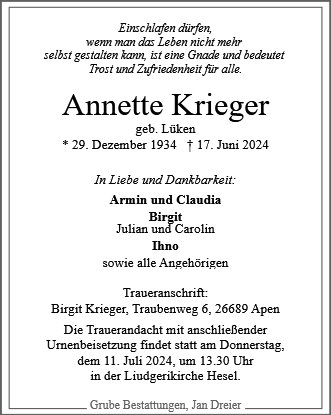 Annette Krieger