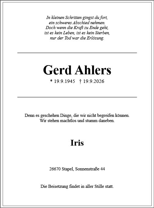 Gerhard Ahlers