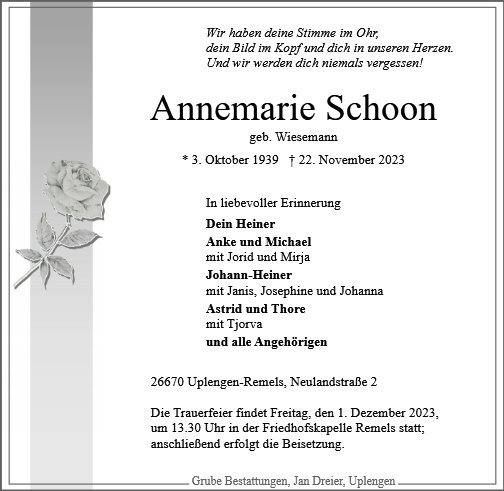 Annemarie Schoon