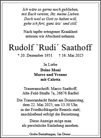Rudolf Saathoff