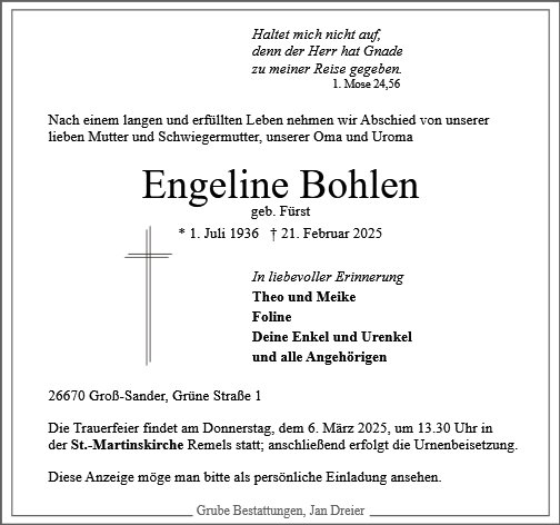 Engeline Bohlen