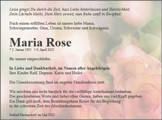 Maria Rose