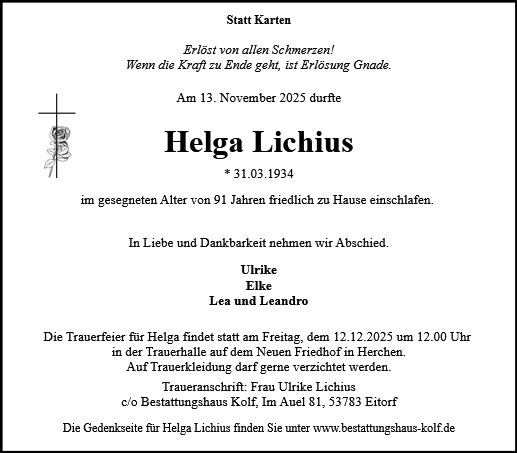 Helga Lichius