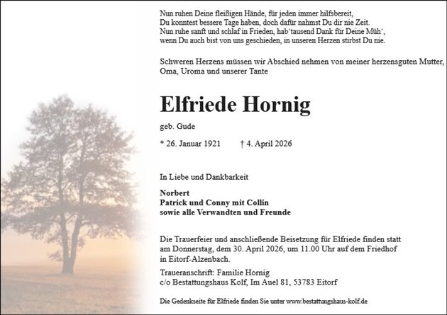 Elfriede Hornig