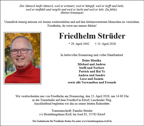 Friedhelm Strüder