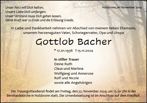 Gottlob Bacher