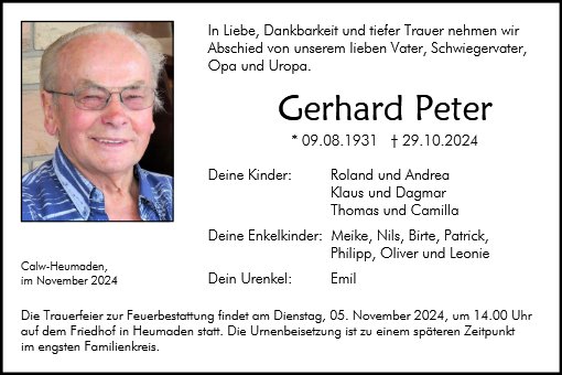 Gerhard Peter