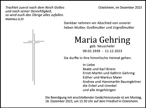 Maria Gehring