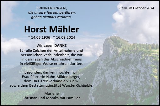 Horst Mähler