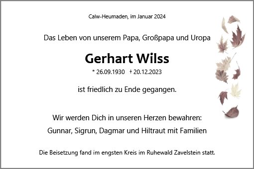 Gerhart Wilss