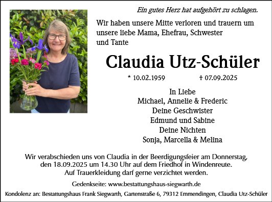 Claudia Utz-Schüler