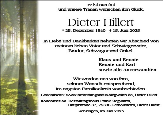 Dieter Hillert