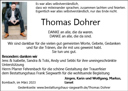 Thomas Dohrer