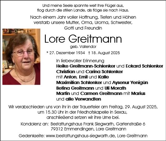 Lore Greitmann