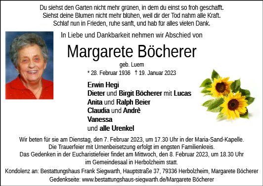 Margareta Böcherer