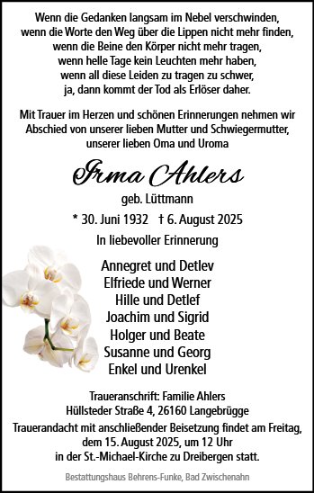 Irma Ahlers