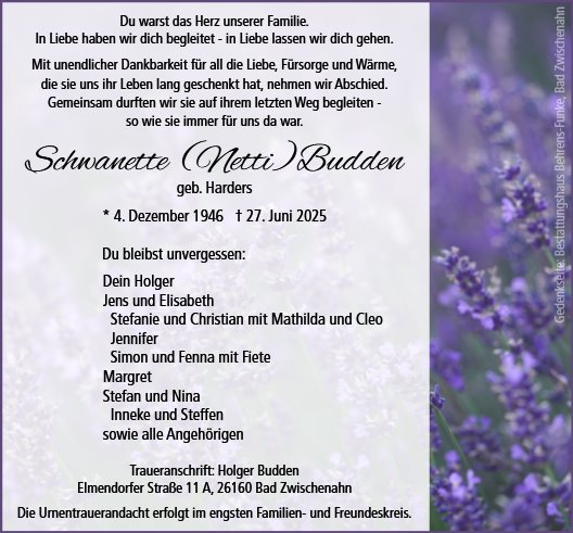 Schwanette Budden