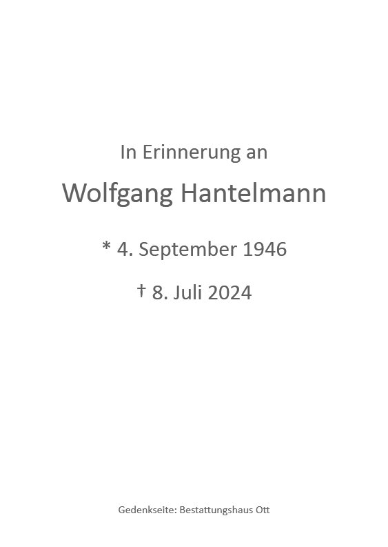 Wolfgang Hantelmann