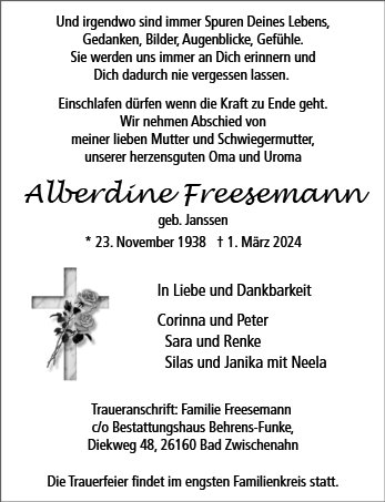 Alberdine Freesemann