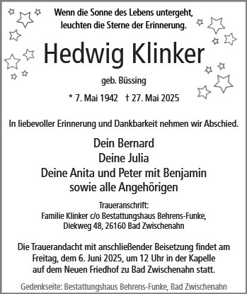 Hedwig Klinker