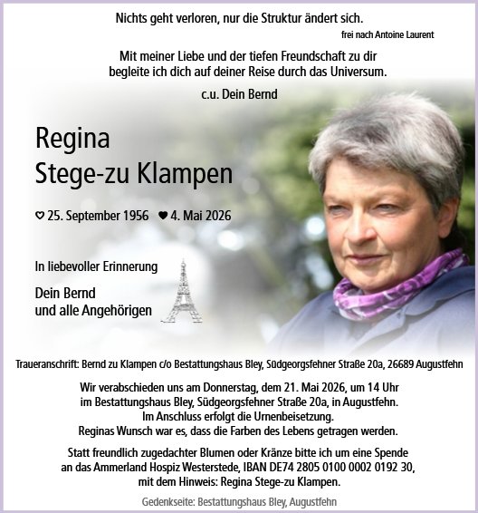 Regina Stege-zu Klampen