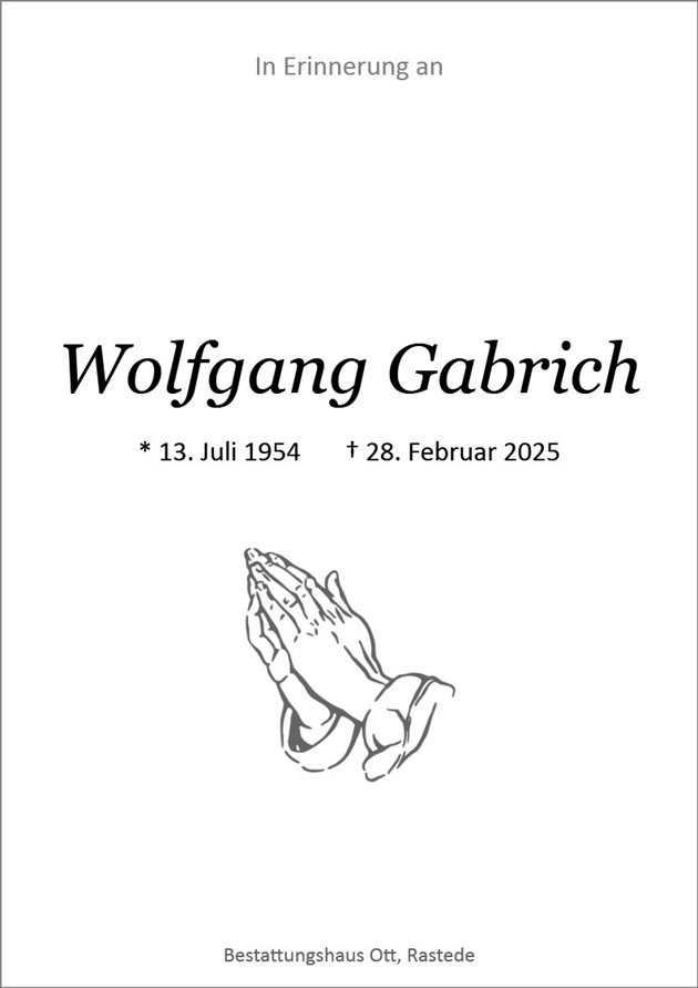 Wolfgang Gabrich