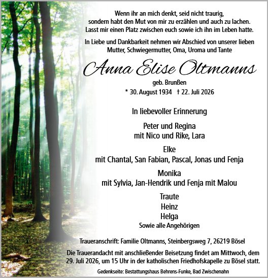 Anna Elise Oltmanns