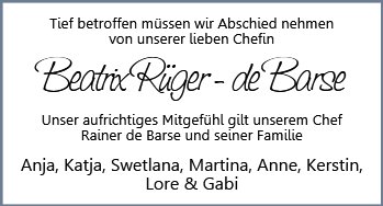 Beatrix Rüger-de Barse
