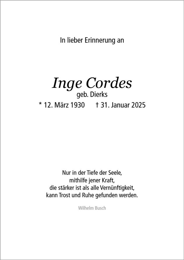 Inge Cordes