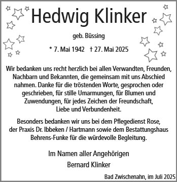 Hedwig Klinker