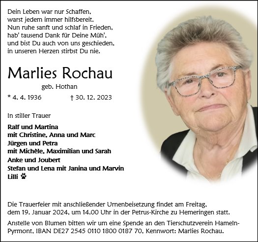 Marlies Rochau