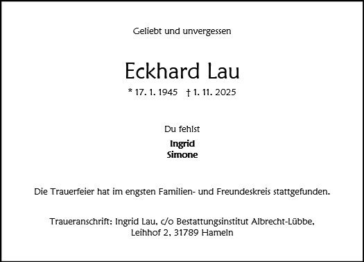 Eckhard Lau