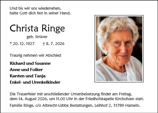 Christa Ringe