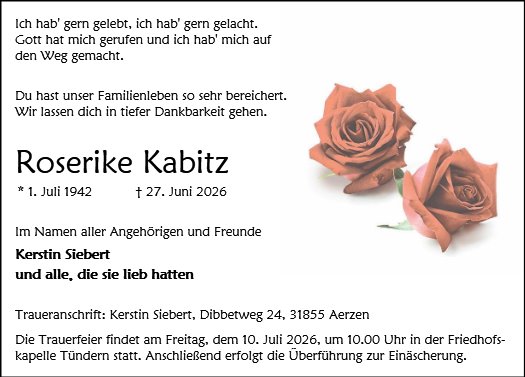 Roserike Kabitz