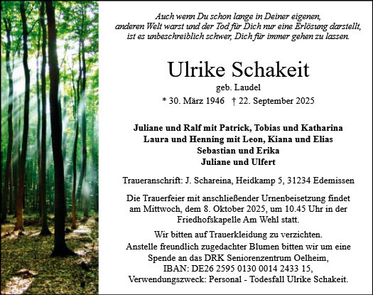 Ulrike Schakeit