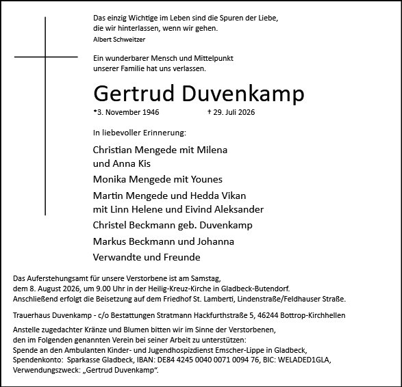 Gertrud Duvenkamp