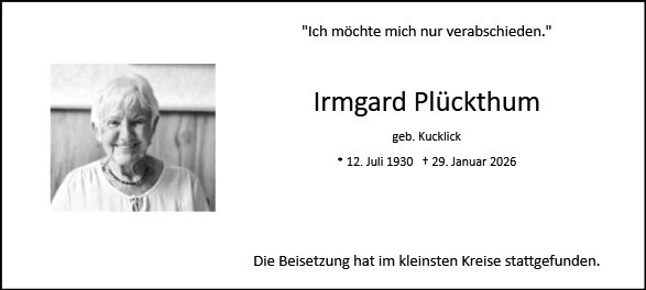 Irmgard Plückthum
